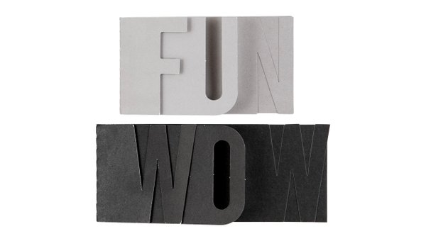 Color Collective Word Stacks - Black, 1 of 2