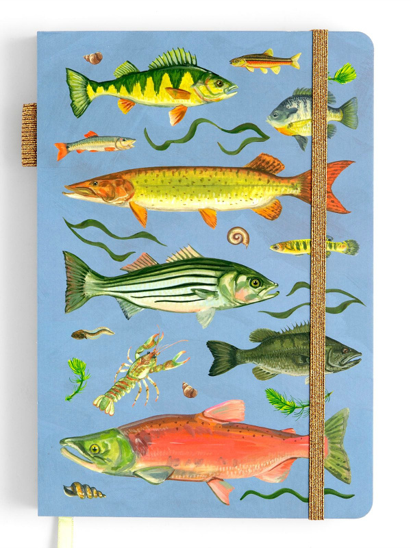 Freshwater Fish Lay Flat Lined Journal, 2 of 4