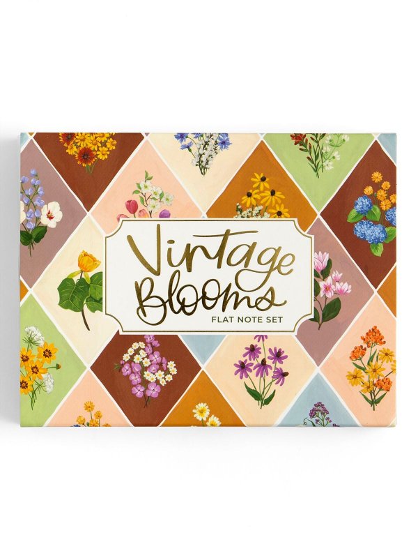 Vintage Blooms Floral Flat Note Set, 3 of 4