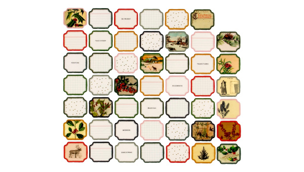 December Stories Plastic Label Pack, 1 of 3