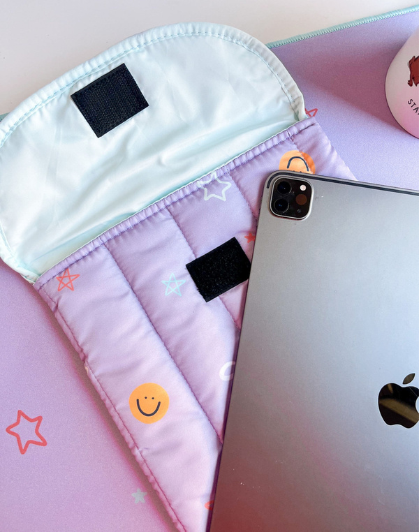 Smiley Faces & Coquette Bows Laptop Sleeve, 6 of 7
