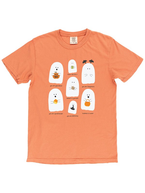 Ghost Affirmations Tee - Terra Cotta, 3 of 3