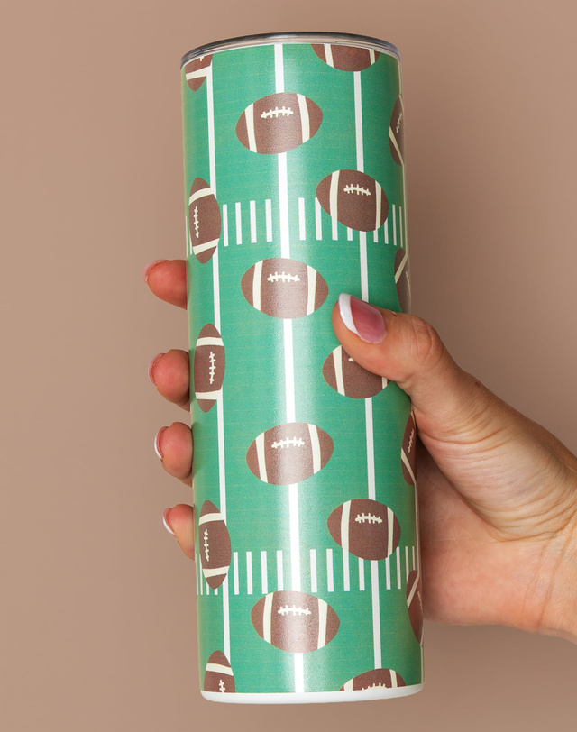 Touchdown Season Football Stainless Steel Tumbler, 1 of 5