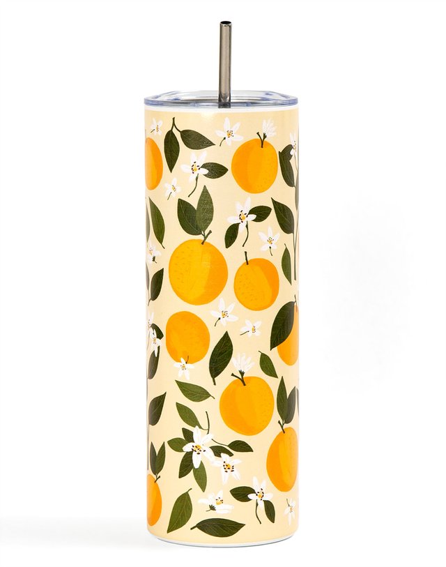 Orange Orchard 20oz Stainless Steel Skinny Tumbler, 3 of 5