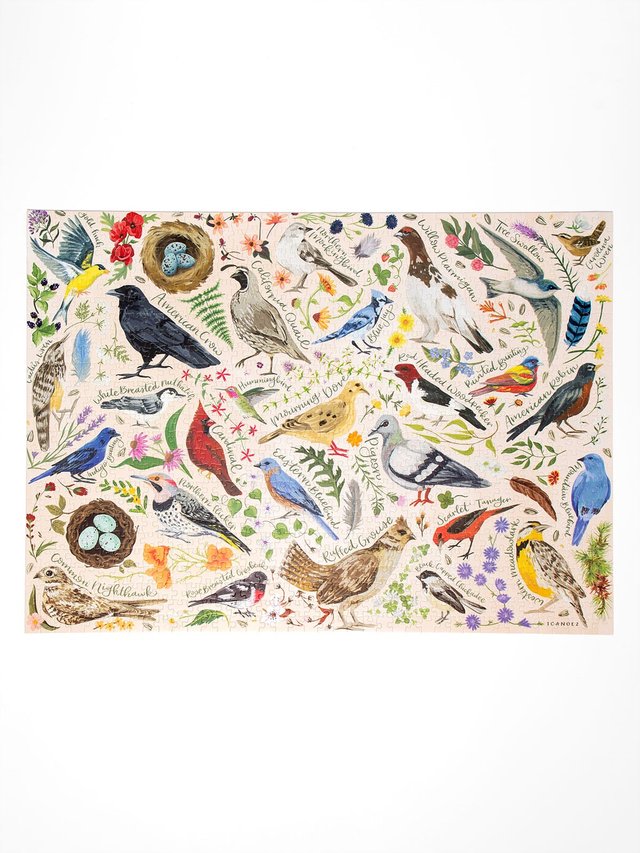 Feathered Friends - 1,000 Piece Birds & Botanicals Jigsaw Puzzle, 4 of 5