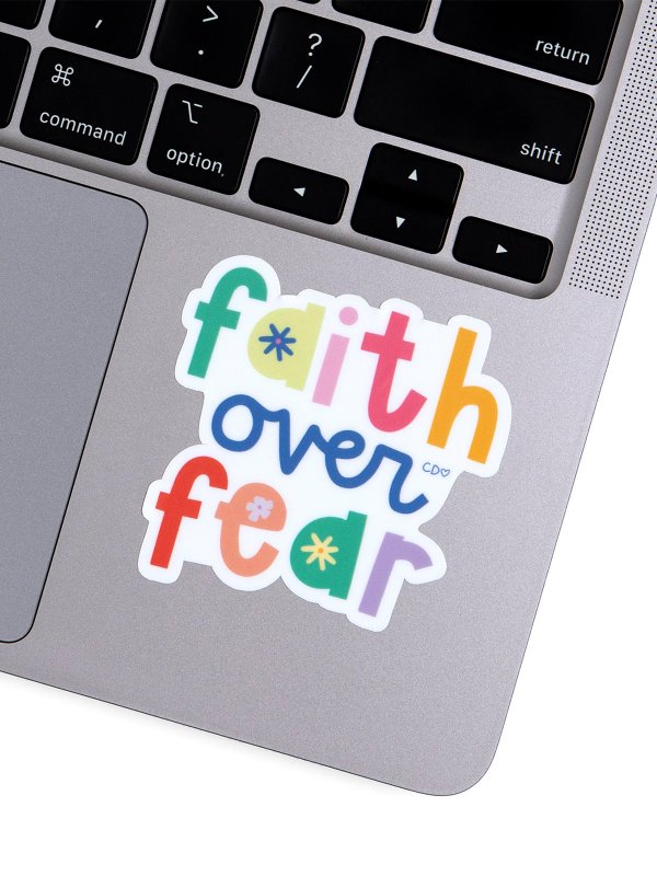 Faith Over Fear Decal Sticker, 2 of 4