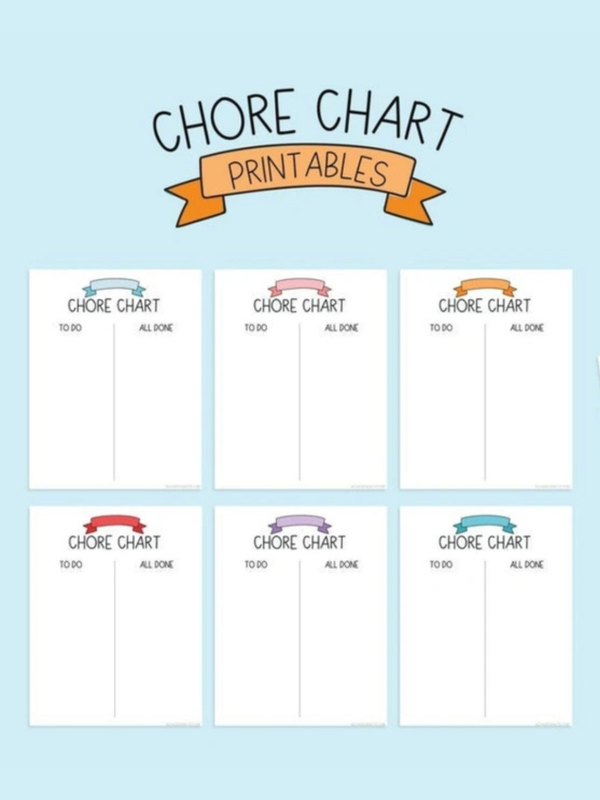 Kids Chore Chart Digital - To Do + All Done Cards, 2 of 4