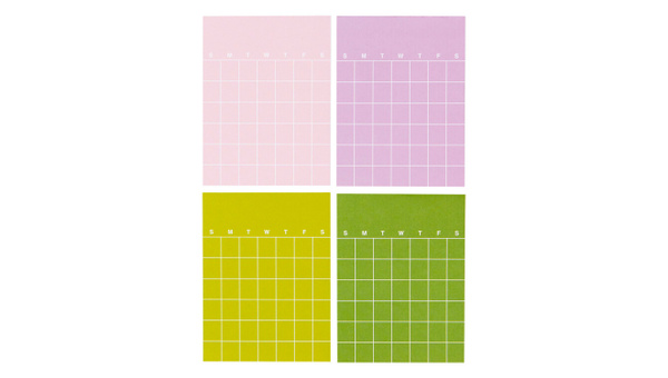 Calendar Notepad - 3×4 Brights, 1 of 3