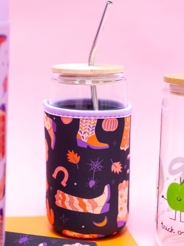 Halloween Western Cowgirl Boots Drink Sleeve, 2 of 4