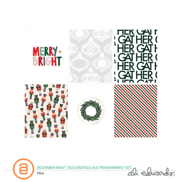 December Daily® 2023 Digital 6×8 Transparency Set, 1 of 1