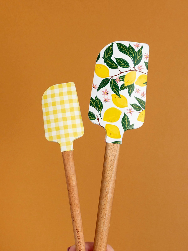 Lemon Grove Silicone Kitchen Spatulas - Set of 2, 1 of 8