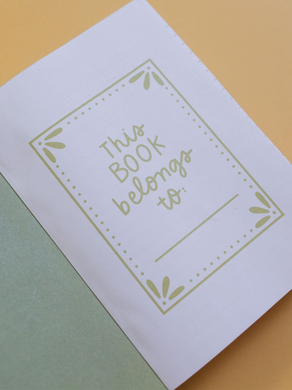 Green Floral 5×7 Lined Softcover Book Journal, 3 of 6