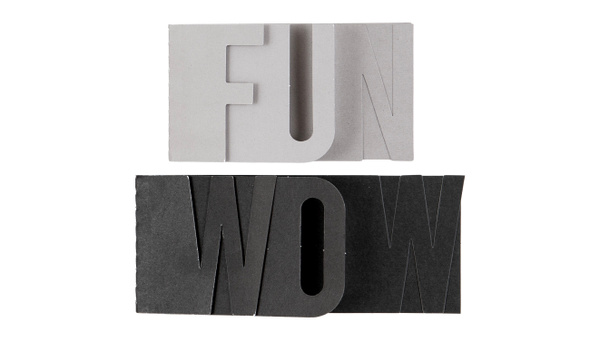 Color Collective Word Stacks - Black, 1 of 2