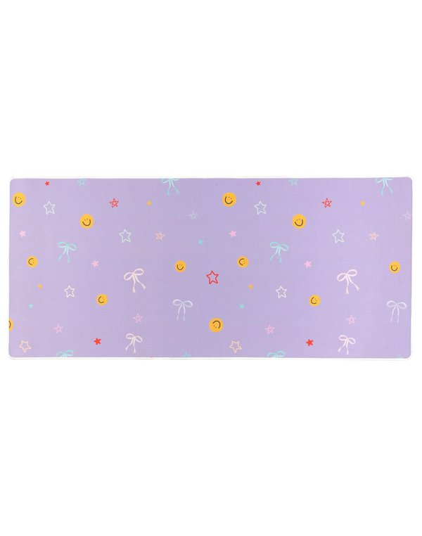 Smiley Faces & Coquette Bows Large Desk Mat, 1 of 4