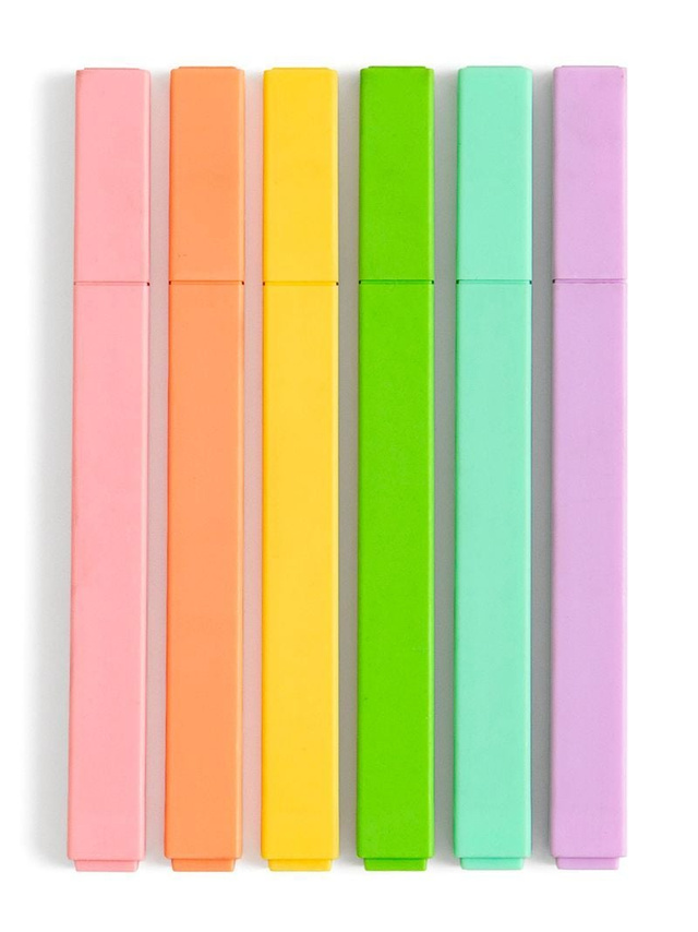 Brights Highlighter Set of 6 Colors, 2 of 4
