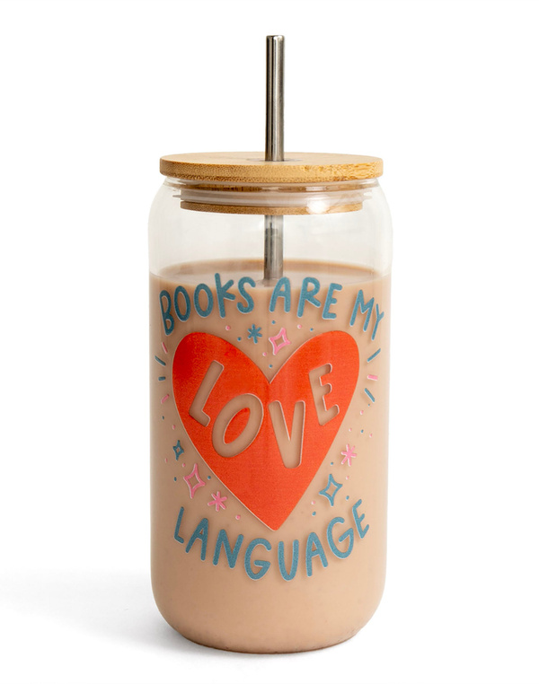 Books Are My Love Language Glass Can, 4 of 4