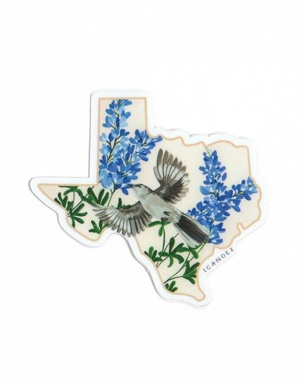 Birds & Blooms Texas Decal Sticker, 5 of 5