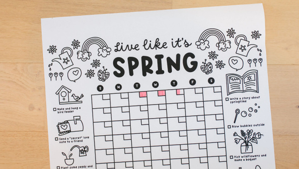 Spring Printable Calendar Poster, 3 of 3