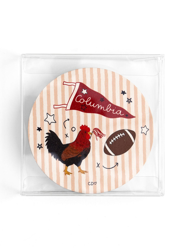 Columbia Football Game Day Paper Coasters - Set of 10, 2 of 3