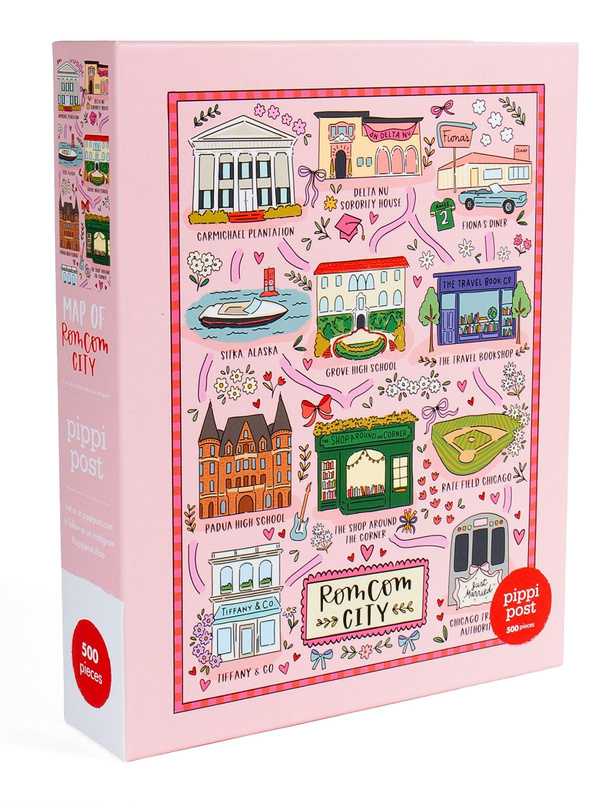 Rom Com City Map - 500 Piece Jigsaw Puzzle, 1 of 6