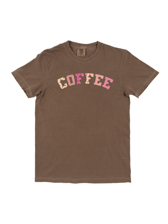 Coffee Quilted Letters Tee - Espresso, 4 of 4