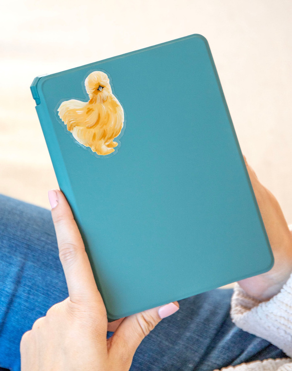 Silky Chicken Clear Decal Sticker, 2 of 3