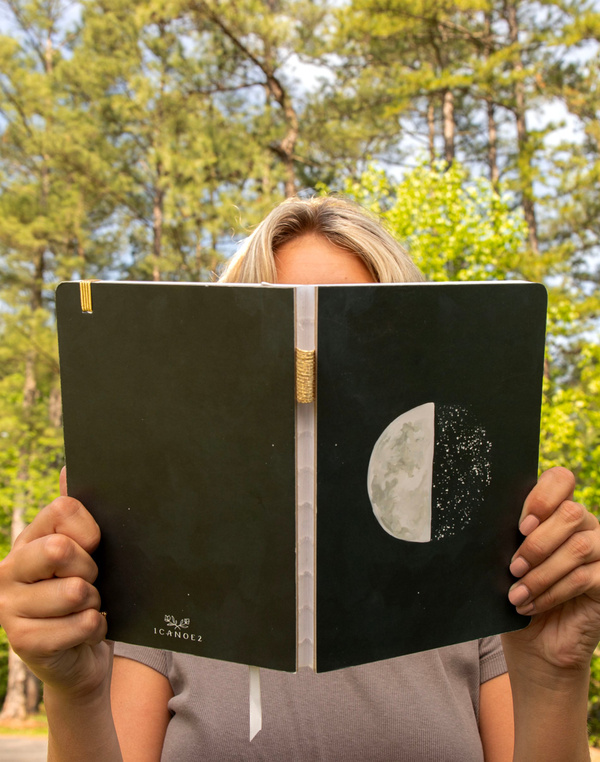 Speckled Moon Blank Lay Flat Journal, 3 of 6