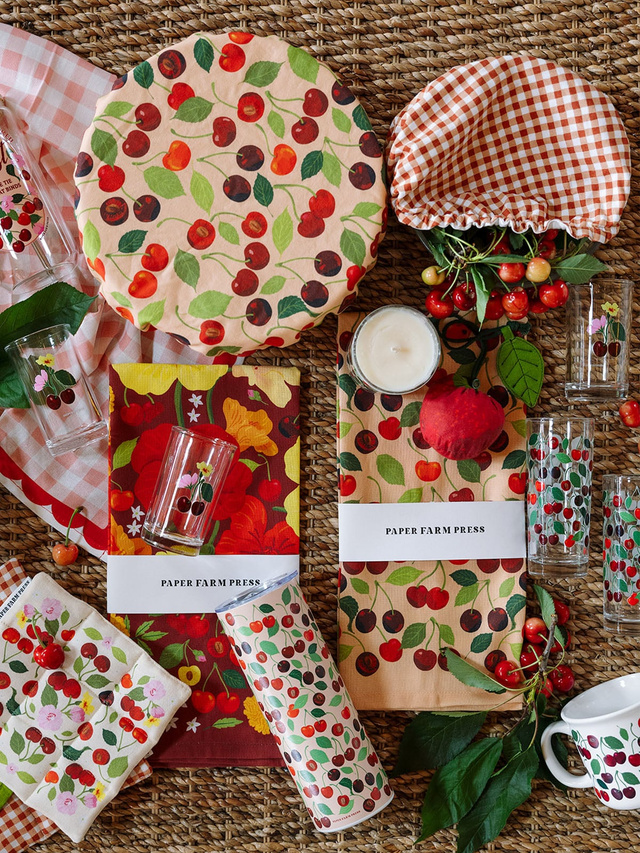 Cherry Grove Floral Kitchen Tea Towel, 6 of 7
