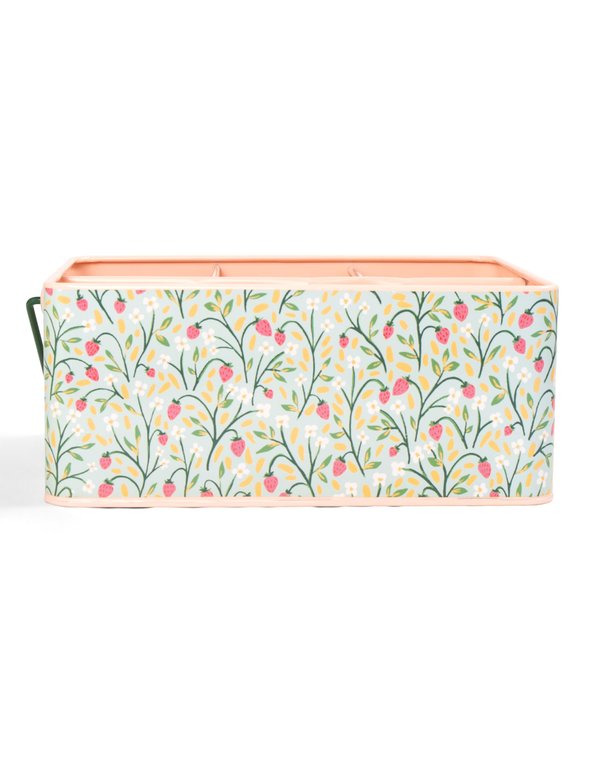 Strawberry Meadow Tin Utensil Caddy, 1 of 3