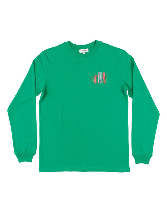 To All A Good Book Long-Sleeve Tee - Kelly Green, 4 of 4