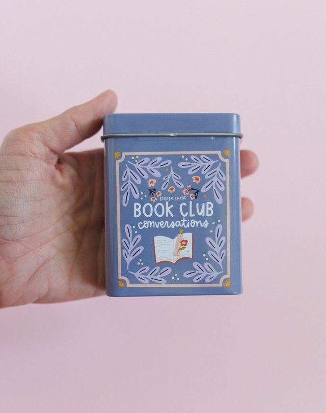 Book Club Reading Conversation Game - Deck of Cards + Storage Tin, 2 of 8