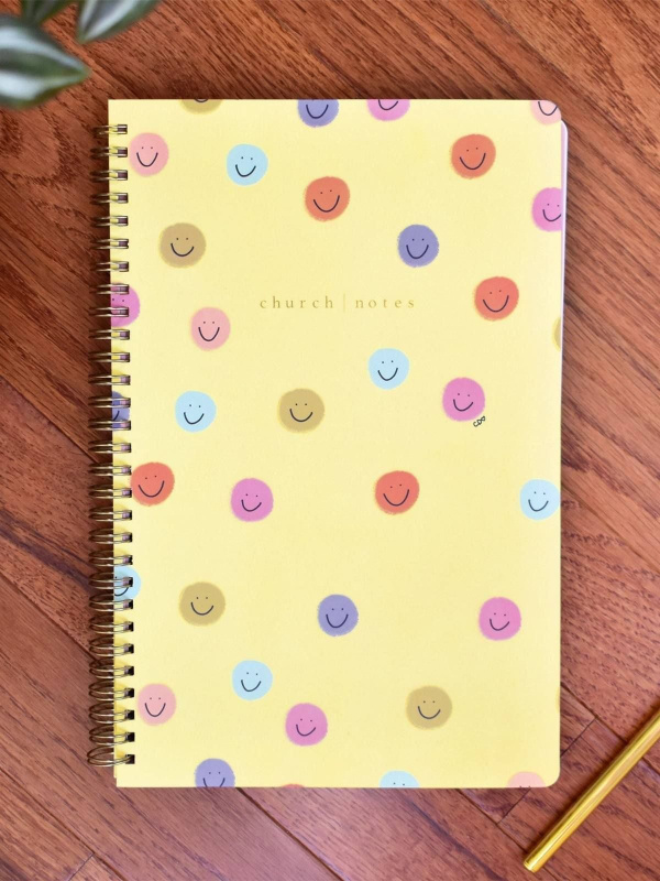 Smiley Bible Study Spiral Notebook by Callie Danielle, 8 of 10