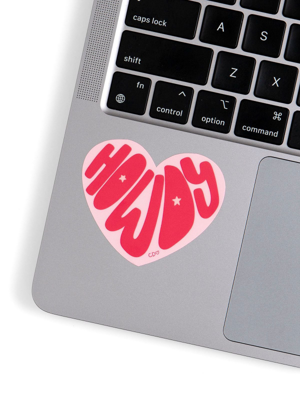 Howdy Heart Western Decal Sticker, 2 of 3