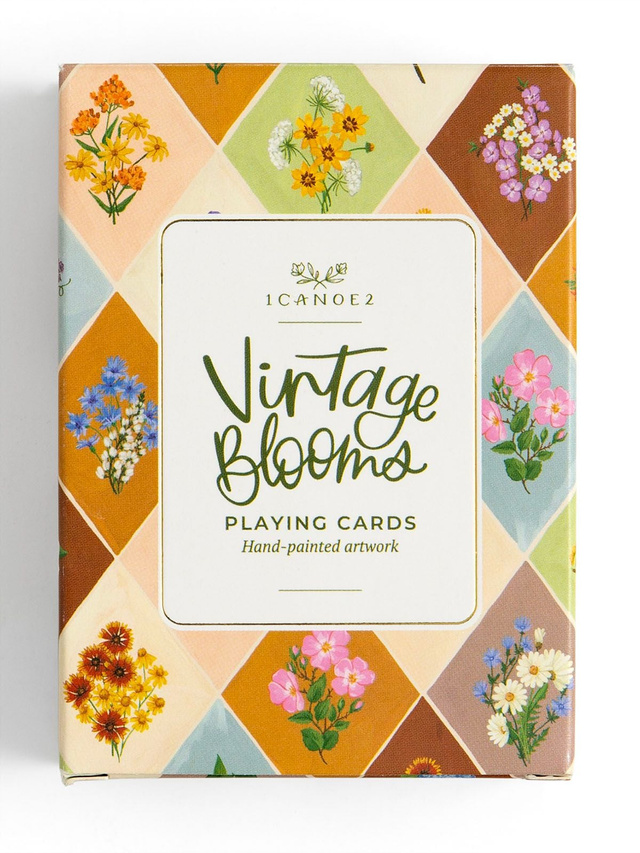 Vintage Blooms Floral Deck of Playing Cards, 1 of 5