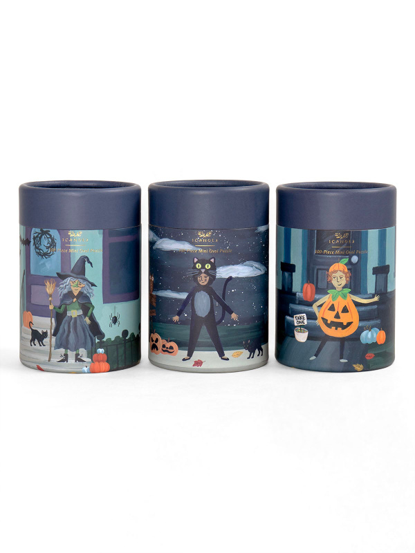 Trick-Or-Treaters - 100 Piece Mini Halloween Jigsaw Puzzles - Set of 3, 1 of 6