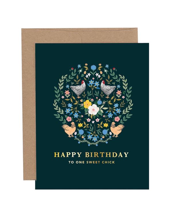 Happy Birthday To One Sweet Chick Greeting Card, 2 of 3