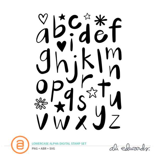 Storytelling Basics Lowercase Alpha Digital Stamp Set, 1 of 1