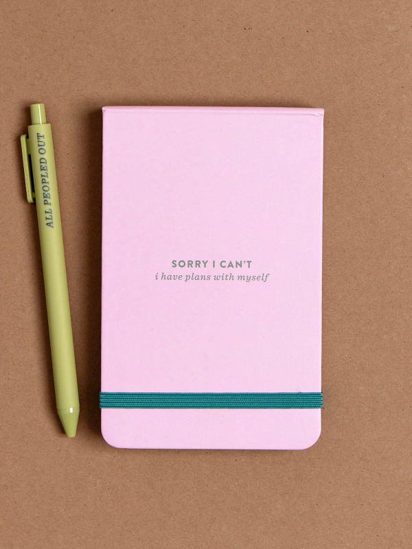 I Have Plans Introvert Lined Pocket Notepad, 3 of 3