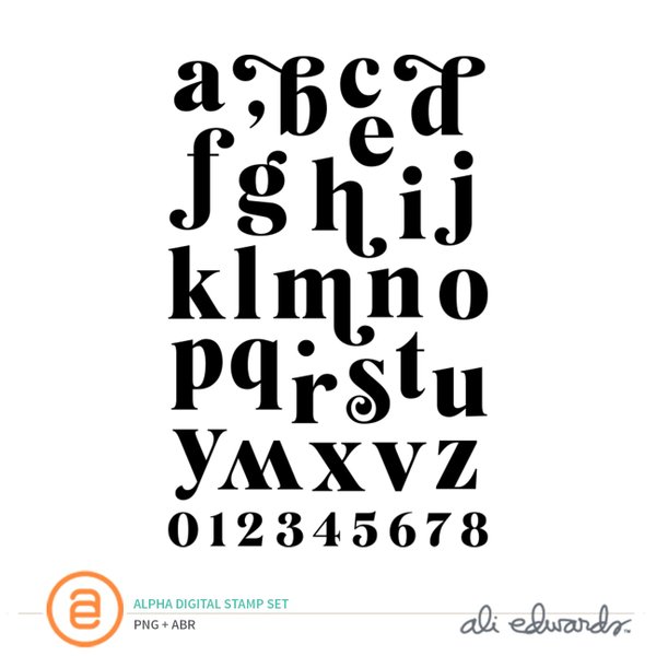 Alpha Digital Stamp Set, 1 of 1