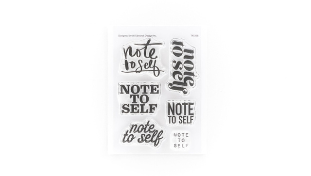 Stamp Set : 3×4 Note To Self, 1 of 2