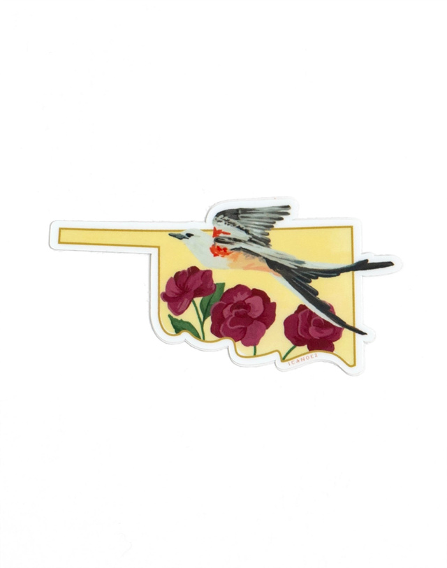 Birds & Blooms Oklahoma Decal Sticker, 5 of 5