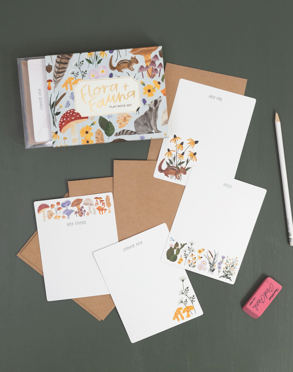 Flora & Fauna Flat Note Set, 1 of 6