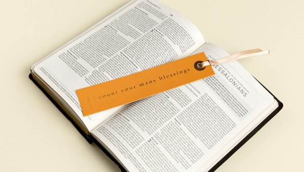 Count Your Many Blessings Scripture Bookmark, 2 of 3