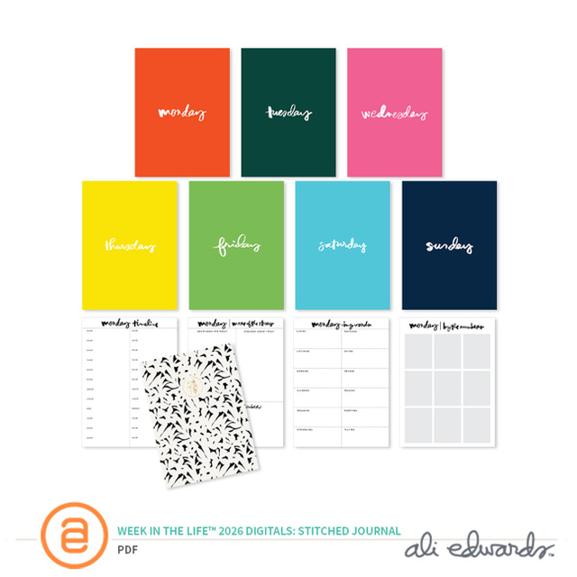Week In The Life™ 2026 Digital Stitched Notebook, 1 of 1