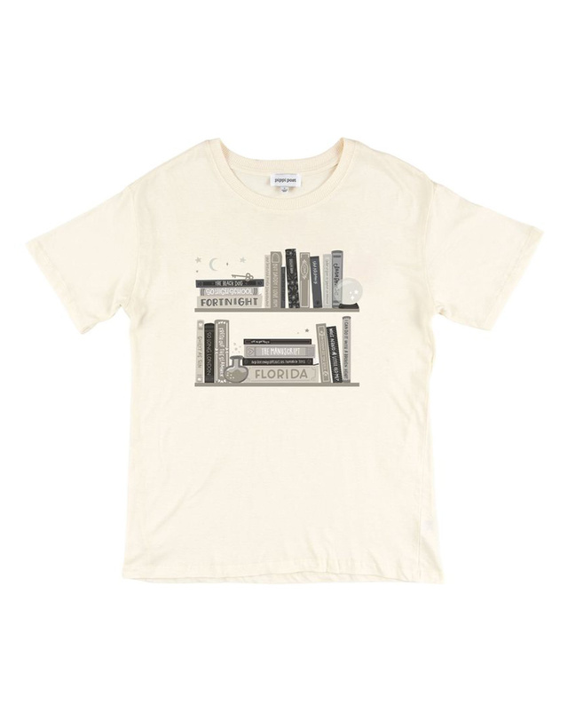 Poetry Bookshelf Tee - Ivory, 3 of 3