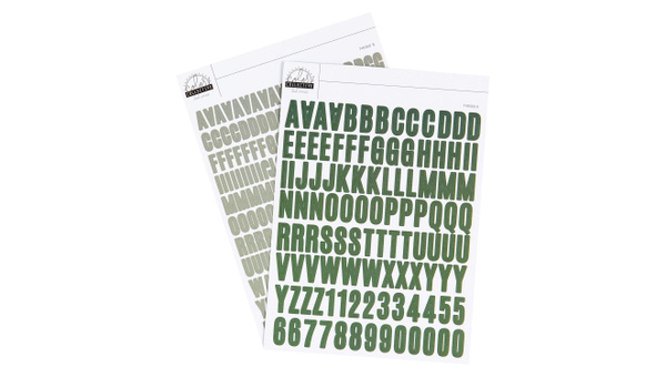 Color Collective 5×7 Cardstock Alphabet Sticker - Evergreen, 1 of 1