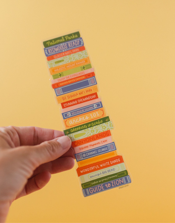 National Parks Book Stack Transparent Bookmark, 2 of 6