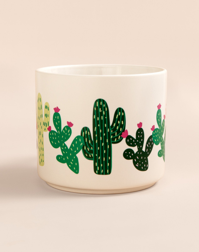 Cacti Ceramic Mug - Cream, 5 of 7