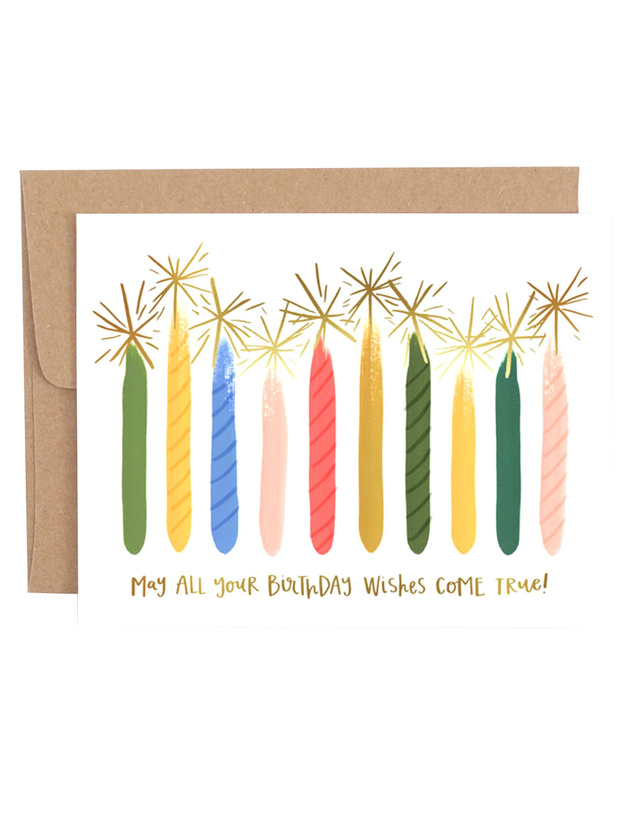 Candle Birthday Greeting Card, 1 of 1