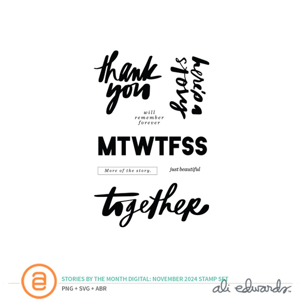 November 2025 3×4 Digital Stamp Set, 1 of 1